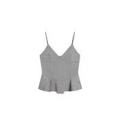 Bershka Top pegasto siva