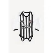 Partizan-Stefan Bodi dugih rukava za bebe Partizan ajmo crno-beli, Belo-crni