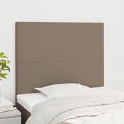 Vidaxl vidaXL Vzglavja za posteljo, 2 kosa, taupe, 100x5x78/88 cm, blago