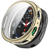 GS Ovitek 2 v 1 z zaščitnim steklom za Samsung Galaxy Watch 8 40 mm, zlat