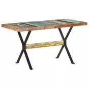 vidaXL Jedilna miza 140x70x76 cm trden predelan les