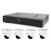 Avtech Komplet kamer 1x NVR AVH1104 in 4x 5MPX IP Dome kamera DGM5406ASE + 4x UTP kabel 1x RJ45 - 1x RJ45 Cat5e 15m!