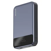 Power bank MagSafe 20W Proove Hoodman s USB-C i lightning ulazom - 10000 mAh - sivi