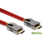 ROLINE Roline HDMI priključni kabel HDMI-A  vtič\, HDMI-A  vtič 3.00 m rdeča 11.04.5903 #####8K UHD\, dvojno oklopljen HDMI kabel, (20418431)