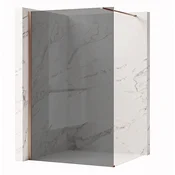 Stena za prhanje Rea Flexi Grey/Brush Copper 140