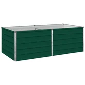 vidaXL Povišana vrtna gredica Zelena 160 x 80 x 55 cm