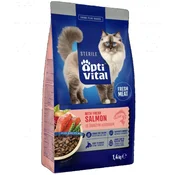 slomart OPTIVITAL suha hrana za mačke losos 1,4kg - za odrasle