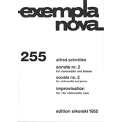 SCHNITTKE:SONATA NO.2 FOR VIOLONCELLO AND PIANO/IMPROVISATION SOLO CELLO