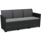 KETER Claire 3 Seaters vrtna klupa, grafitna