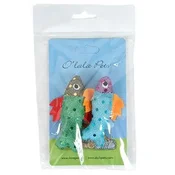 Igrača s šantano mačka Ribe z bleščicami7cm color.mix2pcs