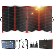 DOKIO Prenosni zložljivi solarni panel, monokristalinični silikon, CE certificiran, 300W, (5000157003)