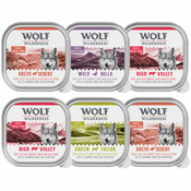 Wolf of Wilderness Adult mešano pakiranje - 6x400 g Junior miks Free-Range Meat