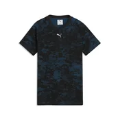 PUMA Sport Camo Tee Youth, Shop, Midnight Petrol, 9-10Y