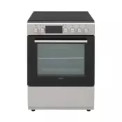 VOX CHT6155SQ Elektricni Šporet, 69 l, 60x85x60 cm, Turbo Rerna, Sivi