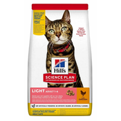 Hills Adult Light suha hrana za mačke, s piletinom, 1,5 kg