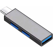 Generic Učinkovito zvezdišče USB C 3-vratno zvezdišče USB3.0 za prenos podatkov 5 Gbps Vrata USB2.0 za 483 Mbps adapter za prenos podatkov USB C zvezdišče, (21127328)