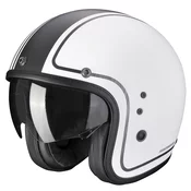 SCORPION Belfast evo retrol matt white silver kaciga