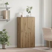 vidaXL Pisarniška omara artisan hrast 60 x 32 x 115 cm Konstruiran les