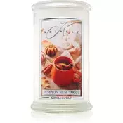Kringle Candle Pumpkin Rum Toddy dišeča sveča 624 g