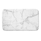 Bela/siva tekstilna kopalniška preproga 45x75 cm Marbre – douceur dintérieur