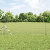 Temeljna zavarena žicana ograda 50 x 0,8 m Srebrna Mreža