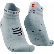 Compressport Pro Racing nogavice v4.0 Ultralight Run Low White/Alloy T3