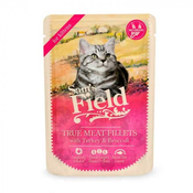 Sams Field Vlažna hrana za mačiće, Ukus ćuretine i brokolija, 85g