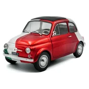 1:18 FIAT 500 TRIBUTE TO ITALIA BI-COLOR 1965 RDEČA