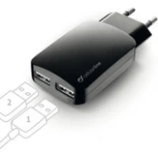 CELLULARLINE Interphone 220V USB polnilec - dvojni