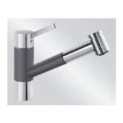 BLANCO kuhinjska armatura TIVO-S, HD, skalnato siva/krom, izgled Silgranit 518798