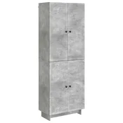 vidaXL Set omar 2 pcs Betonsko siva 66 x 34,5 x 90 cm Inženirski les