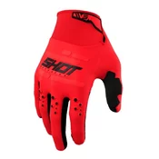 Motocross rukavice Shot Vision crvene
