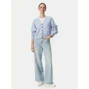 Calvin Klein Jeans Pletena jopica LV044H327G Svetlo modra Regular Fit