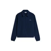 TOMMY HILFIGER Pletena jopa  temno modra