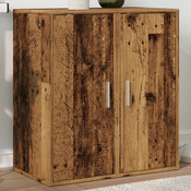 Vidaxl Omarica za umivalnik 2 kosa starinski les 32x35x70 cm inž. les