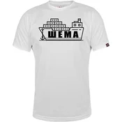 011Shop Muška majica kratkih rukava, Šema, Bela