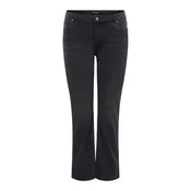 ONLY Carmakoma Kavbojke CARPhoebe črn denim