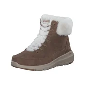SKECHERS Gležnarji z vezalkami Glacial Ultra rjava/bela