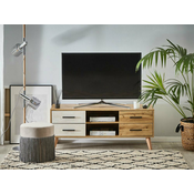 TV-omarica Berwyn 526 Bela, Svetla les, 120x49x40cm