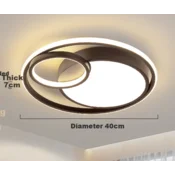 Micoe Plafonska lampa LED, 64 W, Crna