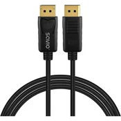 Savio CL-205 2m crni DisplayPort kabel v1.4