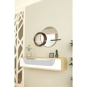 Hanah Home komoda Meyra 120, 120 cm, hrast Sapphire / bela / srebrna
