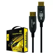Gembird CC-DP8K-AOC-20M Aktivni optički kabal, DisplayPort v.1.4, (8K@60Hz/4K@120Hz), 20m, Crni