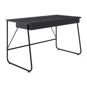 Pisalna miza Fresno 155 S predali, 77x135x67cm, Črna