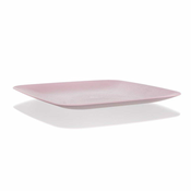 Banquet Krožnik plitev kvadratni 23,5x23,5 cm, roza, komplet 10 kosov