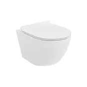 Mexen Lena WC školjka Rimless Tornado s počasnim zapiralom slim, duroplast, bel sijaj - 30224000T