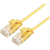 ROLINE Roline 21.15.3925 RJ45 omrežni kabel\, Patch kabel CAT 6a U/UTP 2.00 m rumena 1 kos, (20420604)