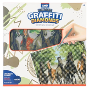 Junior graffiti diamonds blind ram sa bockalicama konji bela 30x30cm ( 132967 )
