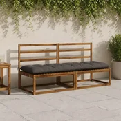 vidaXL Blazina za klop VIANEN 100% poliester Antracit 190 x 60 x 12 cm