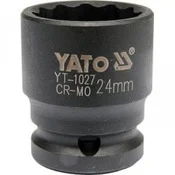 YATO Podaljšek 1/2 udarni nastavek 12 mm globok 24 mm CrMo
